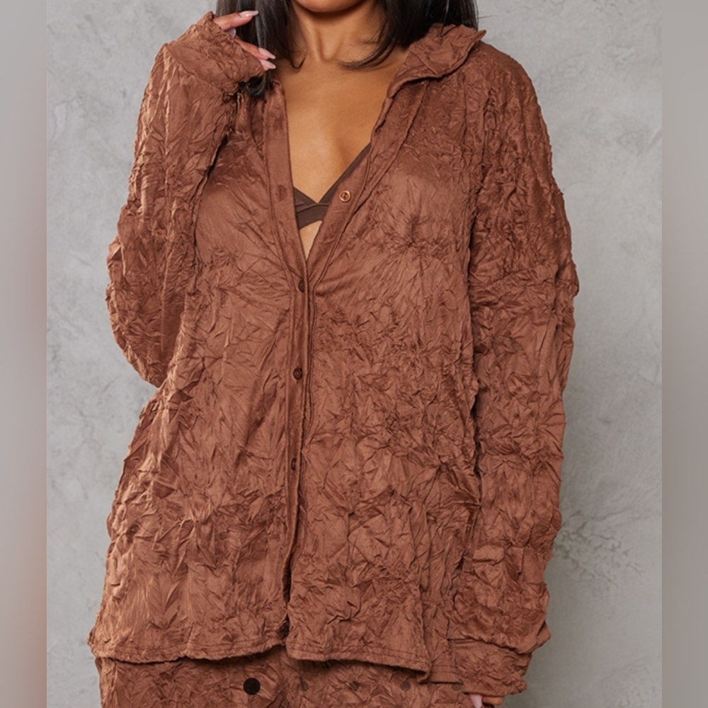 Chocolate Crinkle Texture 2Piece Set - Picture 2 of 3